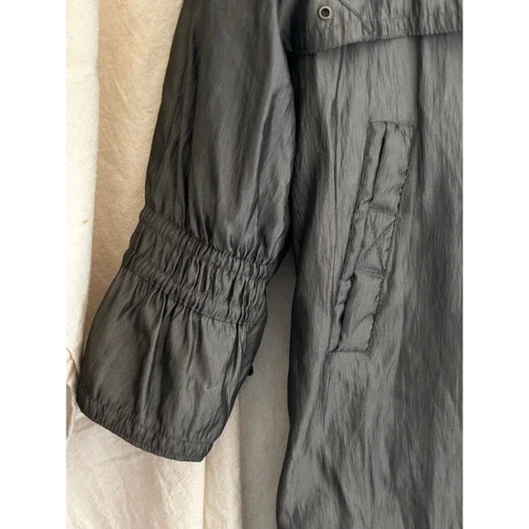 VTG Fleet Street Womens Long Trench Coat Gray Thermolite Paisley Lined Size 10 - Picture 2 of 16